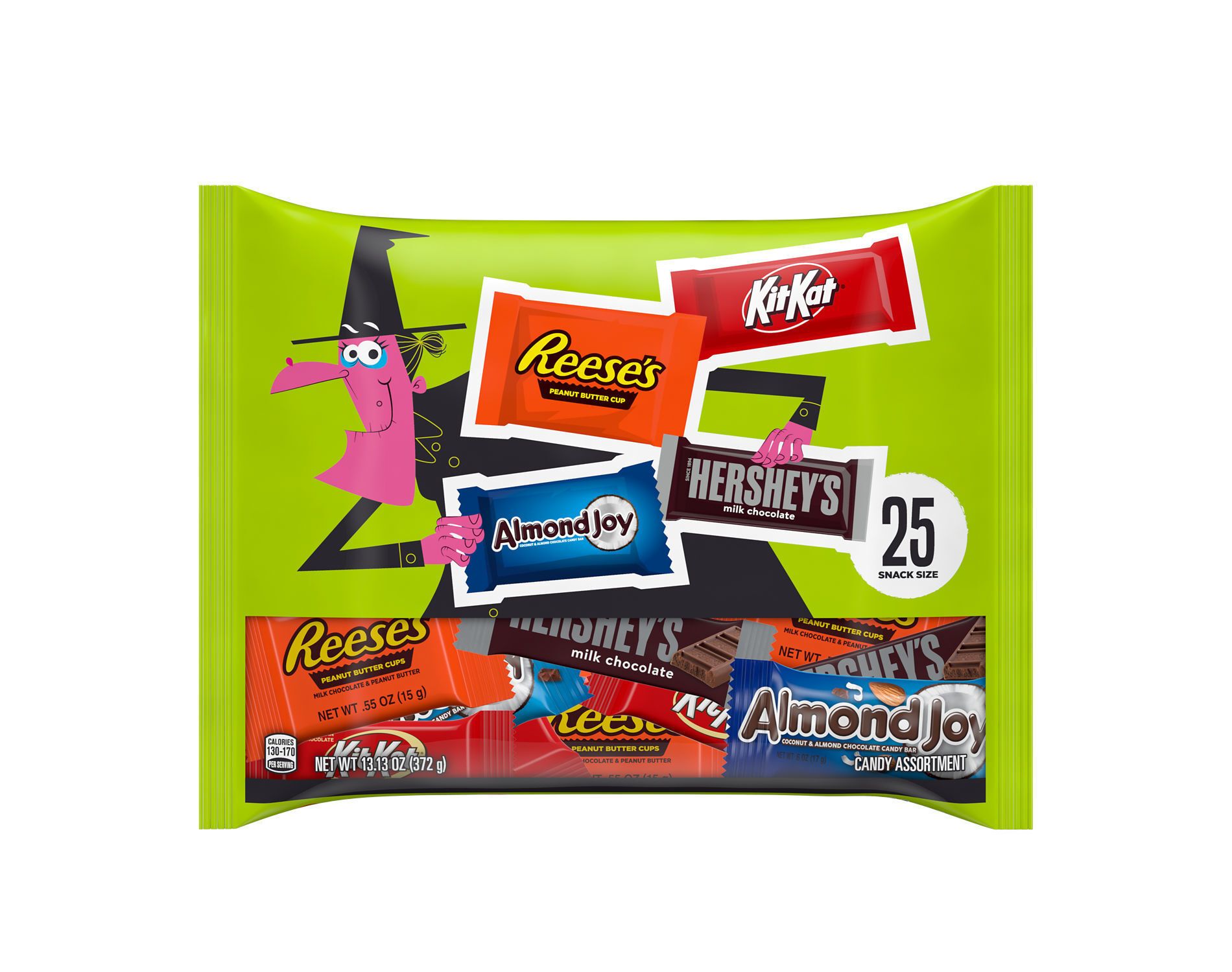 HERSHEY'S Chocolate Assorted Halloween Candy Snack Size - 13.13oz/25pc