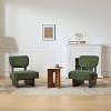 NicBex 16.5" Modern Lounge Chair Upholstered Accent Chair for Living Room,Set of 2,Polyester Seating for Living Room,Bedroom&Office - 2 of 4