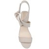 Journee Signature Womens Genuine Leather Hether Hook and Loop Block Heel Sandals - 4 of 4