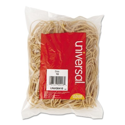 UNIVERSAL Rubber Bands Size 18 3 x 1/16 400 Bands/1/4lb Pack 00418