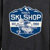 Women's - Peanuts - Ski Shop Lightweight French Terry Wide Neck Long Sleeve Shirt - 2 of 4