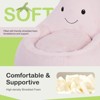 Spassway Cartoon Eggplant Bean Bag Chair with Faux Rabbit Fur Cover for Kids Memory Foam Bean Bag Sofa Reading Seats for Playroom Living Room Bedroom - 3 of 4