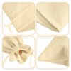 Unique Bargains Reusable Sturdy Breathable Comfortable Burlap Wine Bags with Drawstrings 14 x 6.3 In 12 Pcs - 3 of 4