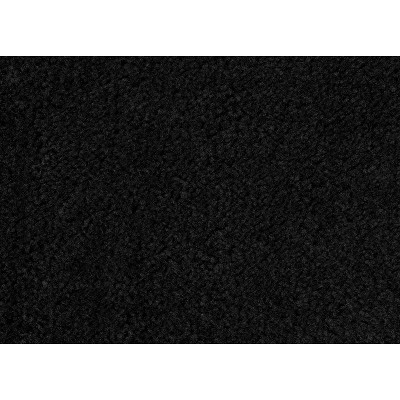 24"x40" Traditional Plush Washable Nylon Rug Black - Garland