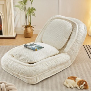 LAOTIES Human Dog Bed Lazy Sofa Couch,5-Position Adjustable Folding Sleeper For Adults And Pets - 1 of 4