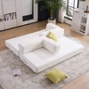 VASIP 78" Folding Sofa Bed Foam Spring Floor Mattress with 2 Pillows ,Convertible Couch Bed for Living Room,Office,Apartment,Black - 4 of 4