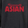 Women's - Instant Message - Phenomenally Asian Lightweight French Terry Wide Neck Long Sleeve Graphic Shirt - 2 of 4