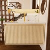 UNISOAR Modern Design 30 Inch Wall-Mounted Bathroom Vanity with Sink - 2 of 4