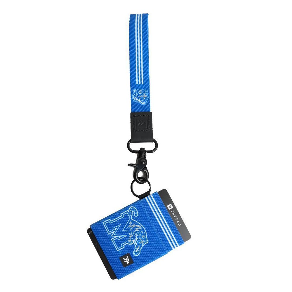 NCAA Memphis Tigers Striped Wallet and Wristlet Keychain
