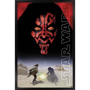 Trends International Star Wars: The Phantom Menace - Darth Maul One Sheet Framed Wall Poster Prints - 1 of 4
