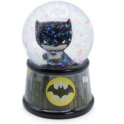 Silver Buffalo DC Comics Batman Chibi Dark Knight Light-Up Mini Snow Globe | 2 Inches Tall