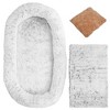 iMountek"Human-Sized Dog Bed with Pillow & Blanket, Washable Plush Cover, Large Bean Bag for Adults & Pets"gray - 3 of 4