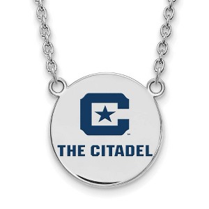 Black Bow Jewelry Sterling Silver The Citadel Bulldogs NCAA Necklace 18 Inch - 1 of 4