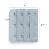 Allegra K Women's 3 Hook 3 Row Stretchy Bra Strap Extenders Hooks Bra Band - 3 of 3