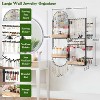 Large Wall Mounted Jewelry Organizer, Hanging Display Holder for Earrings, Necklaces, Bracelets & Accessories - 3 of 4