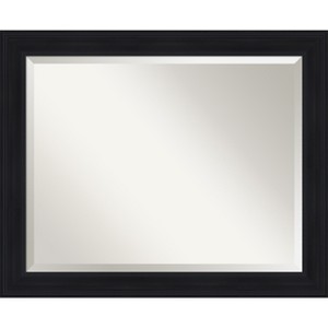 Amanti Art Abbey Black Beveled Framed Bathroom Vanity Wall Mirror - 1 of 4