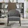 Accent Chair Mid Century Modern Chair PU Living Room Chairs with Wood Frame Comfy Upholstered Reading Side Chair Easy Assembly for Bedroom - 3 of 4