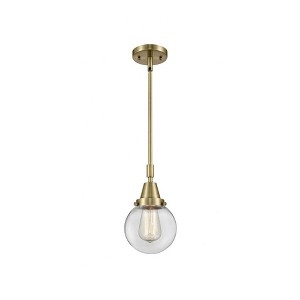 Beacon - 1 Light Stem Hung Mini Pendant In Industrial Style-10.63 Inches Tall and 6 Inches Wide - 1 of 1