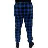 #followMe Men's Microfleece Buffalo Plaid Pajama Pants with Pockets: Comfortable Joggers - 3 of 3