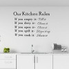 Unique Bargains Kitchen Rule Pattern Bedroom Living Room Art Decal Removable Wall Sticker - 4 of 4