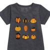 Girls' - Instant Message - Fall Pumpkin Mania Graphic Short Sleeve Fleece Dress - 2 of 4
