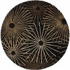 Hauteloom Clover Black Modern Wool Rug - 4 of 4