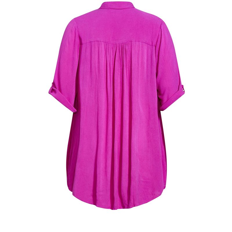 Women's Plus Size Island Breeze Tunic - purple | EVANS, 5 of 8