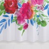 Floral Burst Shower Curtain - Allure Home Creations: Botanical Microfiber Bath Decor, Machine Washable - image 4 of 4