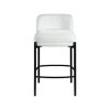 Meridian Furniture,Burton Cream Chenille Fabric Stool, Set of 2 - 3 of 4