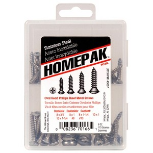 Hillman Homepak Assorted Phillips Oval Head Sheet Metal Screw Kit - 1 of 1