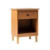 NicBex Nightstand with Drawers,1pc Side Table with Wood Frame,bedside Table for Bedroom,Living Room,Brown/Black/White/Gray - 4 of 4