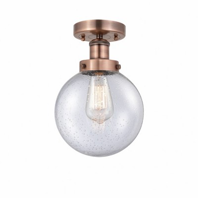 Beacon - 1 Light Semi-Flush Mount In Industrial Style-8.25 Inches Tall and 6.5 Inches Wide