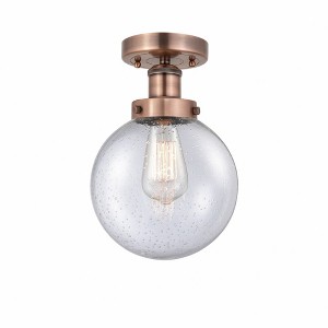 Beacon - 1 Light Semi-Flush Mount In Industrial Style-8.25 Inches Tall and 6.5 Inches Wide - 1 of 1