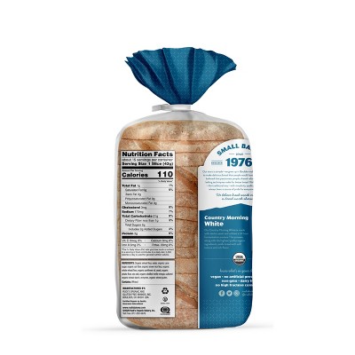 Rudi's Organic Country Morning White Bread - 22oz