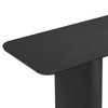 NicBex 59" Minimalist Console Table with Curved Corners, Wood Veneer Side Table with U-Base Design, Couch Table for Living Room, Entryway - 4 of 4