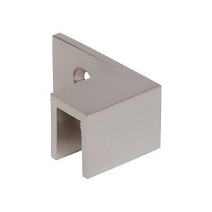 Brixwell 22-265rbnk Shower Door Glass Sleeve Over Glass Clamps Right Hand Type Brushed Nickel Finish - 1 of 4
