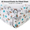 HLC.ME Printed Kids Bed Sheets Set - Wrinkle Resistant & Ultra Soft - Fits Mattresses up to 15 Inches Deep - 2 of 4