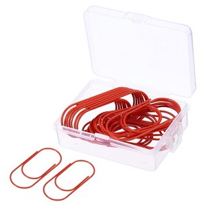 Unique Bargains Large Metal Prevent Tearing Pages Home Office Paper Clip 20 Pcs - 1 of 4