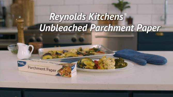 Reynolds Kitchens Unbleached Parchment Paper - 45 sq ft, 2 of 7, play video