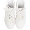 Unique Bargains Faux Pearl Bow Style 6 Shoelace Charms White 1 Pair - 2 of 4