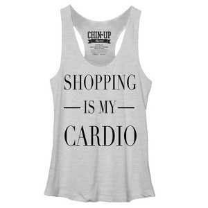 Women's CHIN UP Shopping is My Cardio Racerback Tank Top - 1 of 3