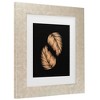 Trademark Fine Art - Sarah Manovski  Golden palms black copper 2 Matted Framed Art - 3 of 4