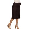 Maternity A-Line Elastic Waist Knee Length Skirt - 24seven Comfort Apparel™ - 2 of 4