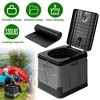 LakeForest "Portable Folding Toilet for Car Camping, Hiking, Boating, Outdoor Travel with Carry Bag & Lid"Black - 2 of 4