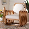 bali & pari Tiramisu Rattan Arm Chair Light Honey/White - 2 of 4