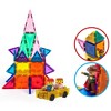 PICASSO-TILES Mini Car & 2 Character Play Set, Magnetic Tiles, Building Blocks, STEM Toys for Kids 3+ - 2 of 4