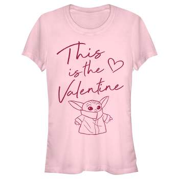 Juniors Womens Star Wars The Mandalorian Valentine\'s Day The Child Be My  Womp Rat T-shirt : Target