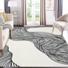 Modern Abstract Area Rug Washable Area Rug - 4 of 4