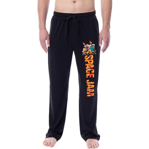 Looney Tunes Mens' Classic Space Jam Tune Squad Movie Sleep Pajama Pants  Black : Target