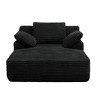 Racxily 51" Chaise Lounge Chair, Oversized Plush Corduroy Sleeper Couch for Living Room, No Assembly - 2 of 4